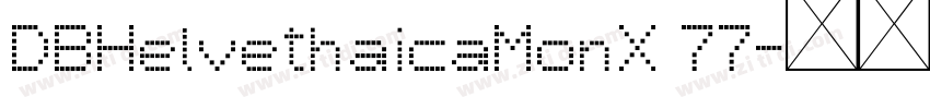 DBHelvethaicaMonX 77字体转换